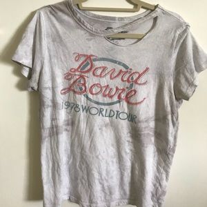 David Bowie distressed T-shirt